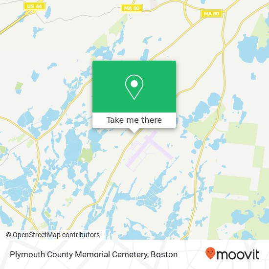 Mapa de Plymouth County Memorial Cemetery