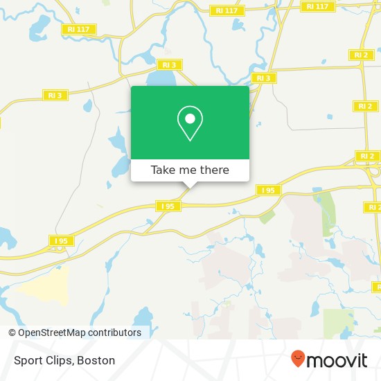 Sport Clips map