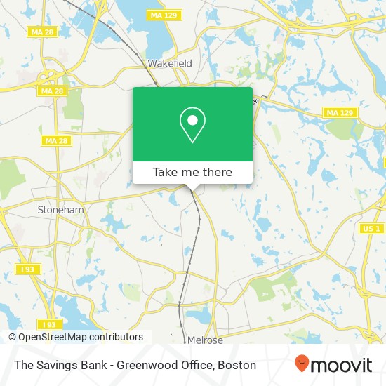 Mapa de The Savings Bank - Greenwood Office