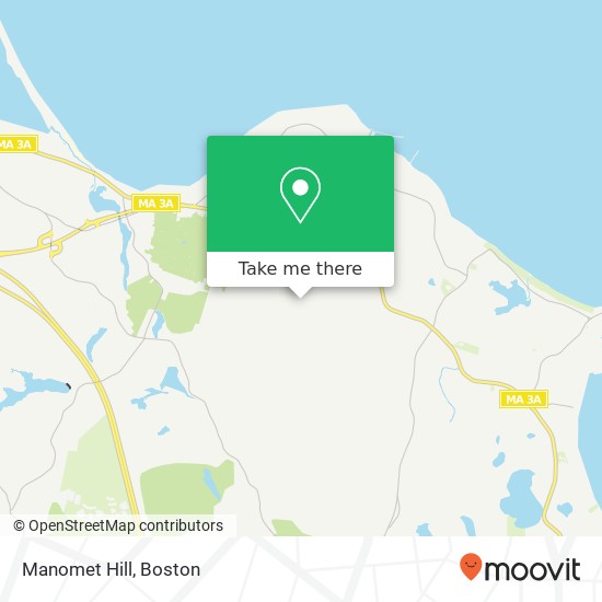 Mapa de Manomet Hill