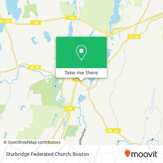 Mapa de Sturbridge Federated Church