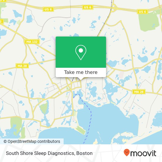 South Shore Sleep Diagnostics map