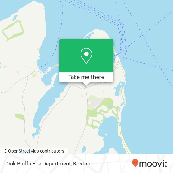 Mapa de Oak Bluffs Fire Department