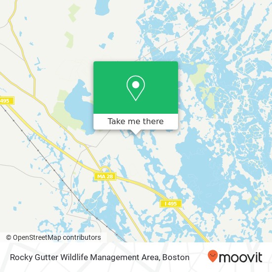 Mapa de Rocky Gutter Wildlife Management Area