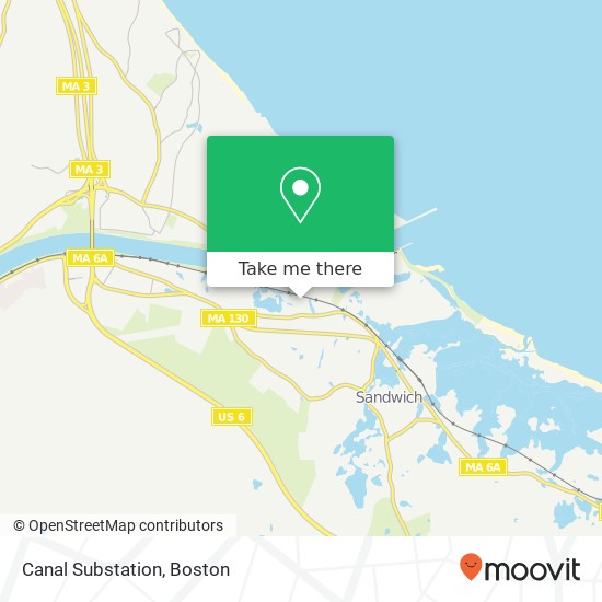 Mapa de Canal Substation