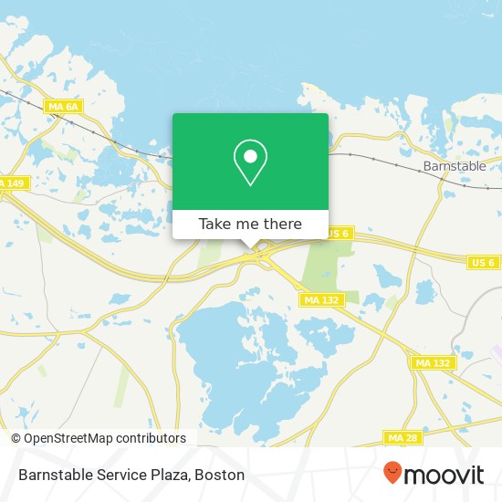 Barnstable Service Plaza map