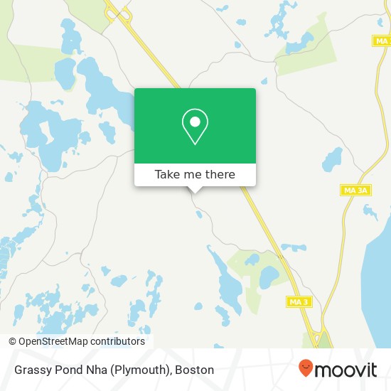 Mapa de Grassy Pond Nha (Plymouth)