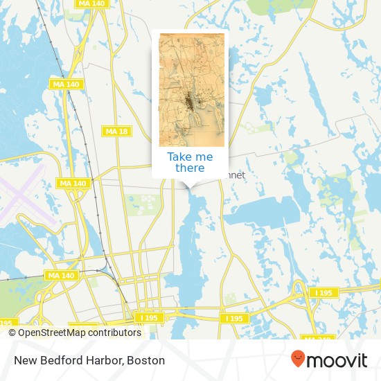 New Bedford Harbor map