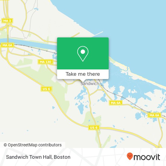 Sandwich Town Hall map