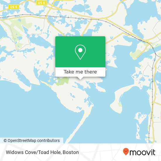 Widows Cove/Toad Hole map