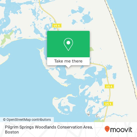 Mapa de Pilgrim Springs Woodlands Conservation Area