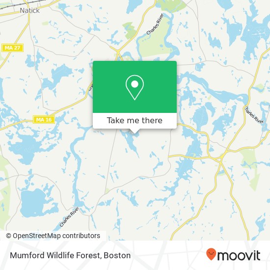 Mumford Wildlife Forest map