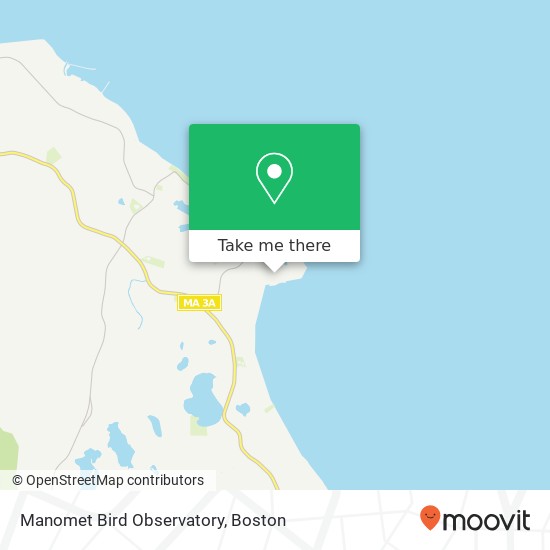 Mapa de Manomet Bird Observatory