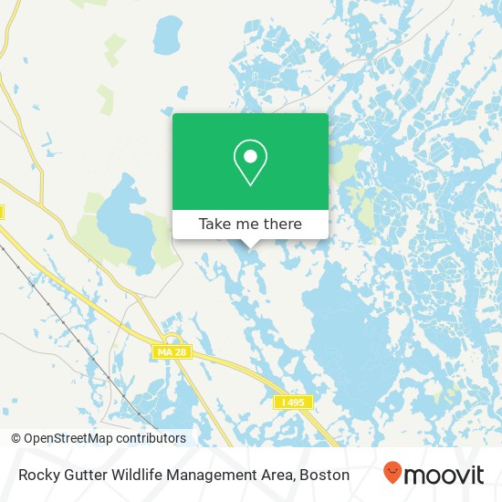 Mapa de Rocky Gutter Wildlife Management Area