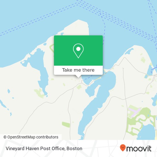 Vineyard Haven Post Office map