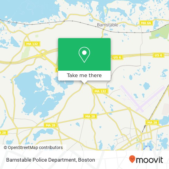 Mapa de Barnstable Police Department