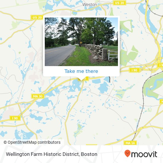 Mapa de Wellington Farm Historic District