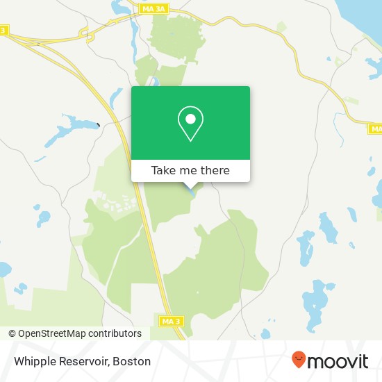 Whipple Reservoir map
