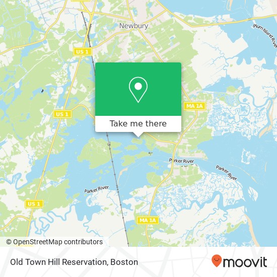 Mapa de Old Town Hill Reservation