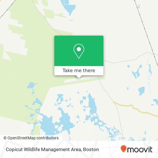 Mapa de Copicut Wildlife Management Area