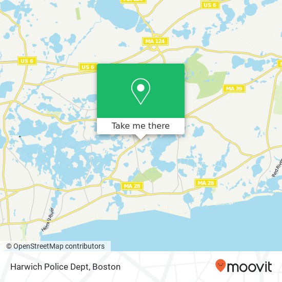 Harwich Police Dept map