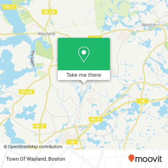 Town Of Wayland map