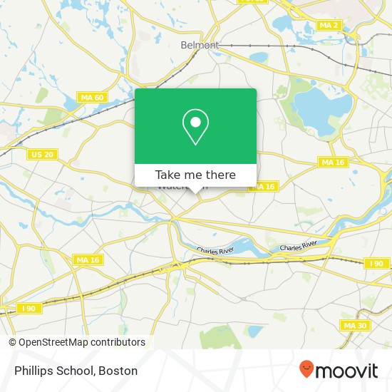Mapa de Phillips School