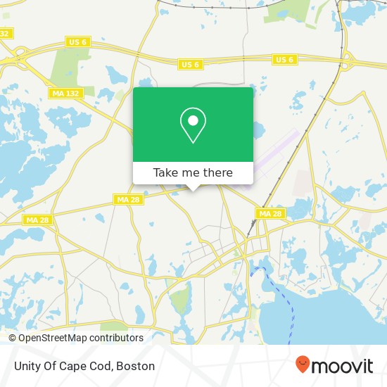 Unity Of Cape Cod map