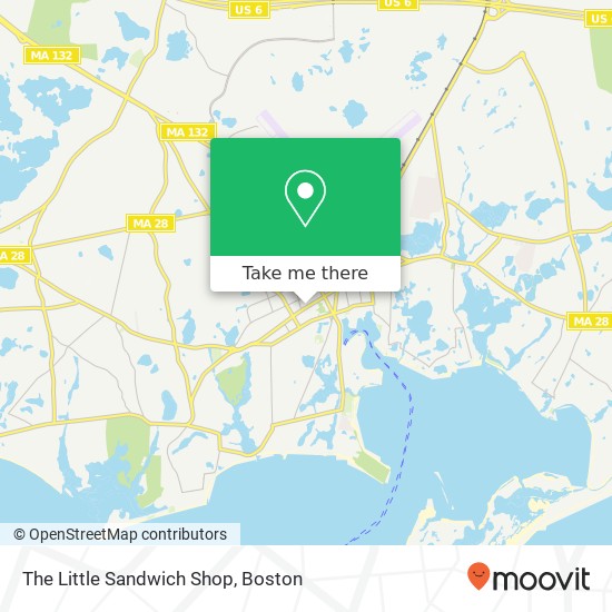 The Little Sandwich Shop map