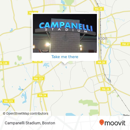 Mapa de Campanelli Stadium