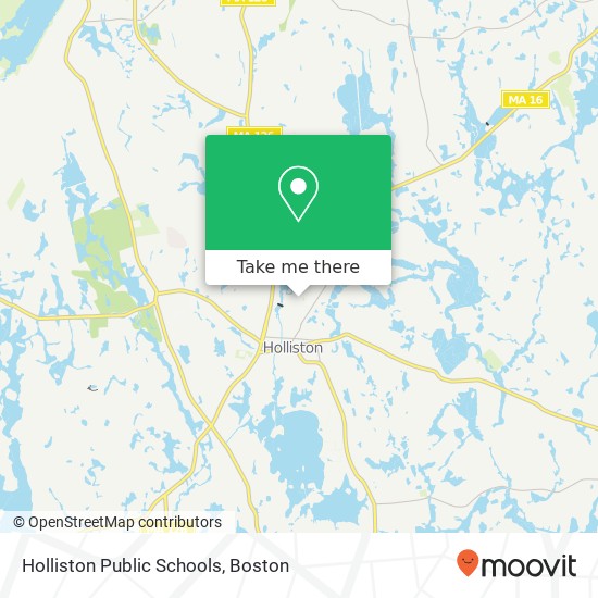 Holliston Public Schools map