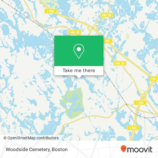 Woodside Cemetery map