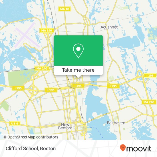 Mapa de Clifford School