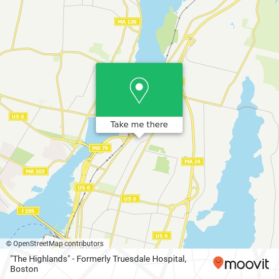 Mapa de "The Highlands" - Formerly Truesdale Hospital