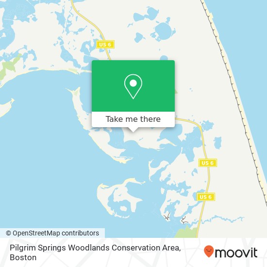 Pilgrim Springs Woodlands Conservation Area map