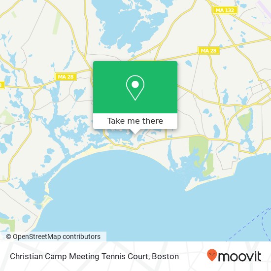 Mapa de Christian Camp Meeting Tennis Court