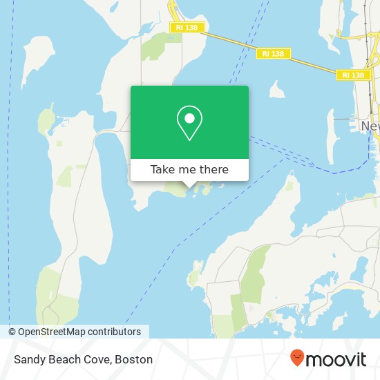 Sandy Beach Cove map