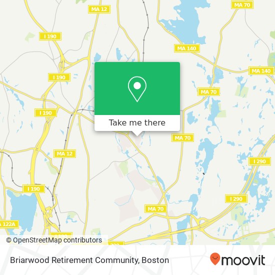 Briarwood Retirement Community map