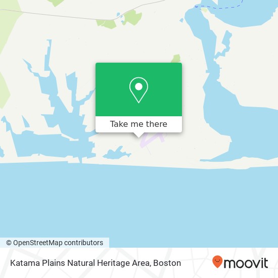 Katama Plains Natural Heritage Area map