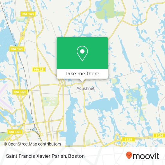 Saint Francis Xavier Parish map