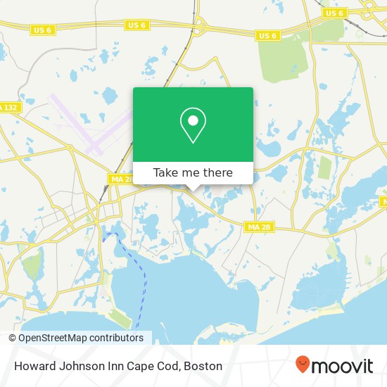 Howard Johnson Inn Cape Cod map