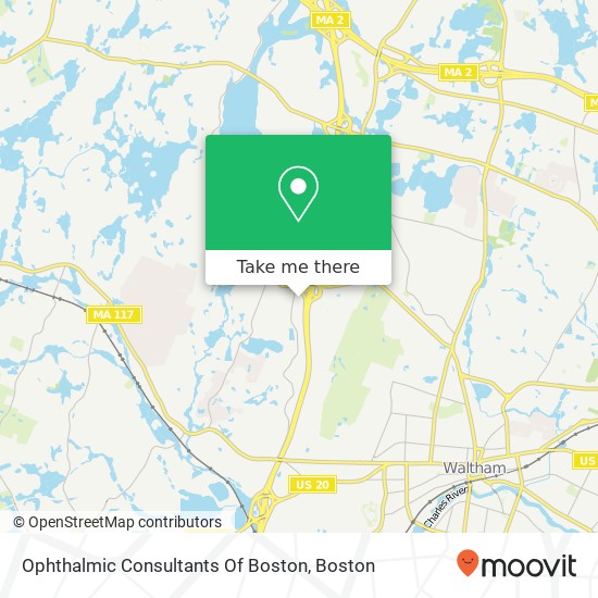 Mapa de Ophthalmic Consultants Of Boston