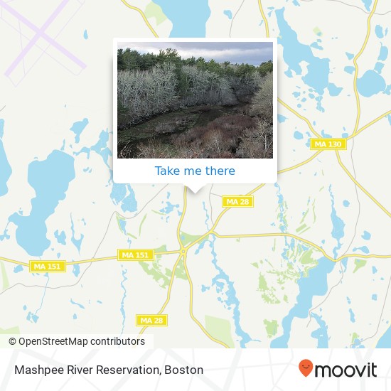 Mashpee River Reservation map