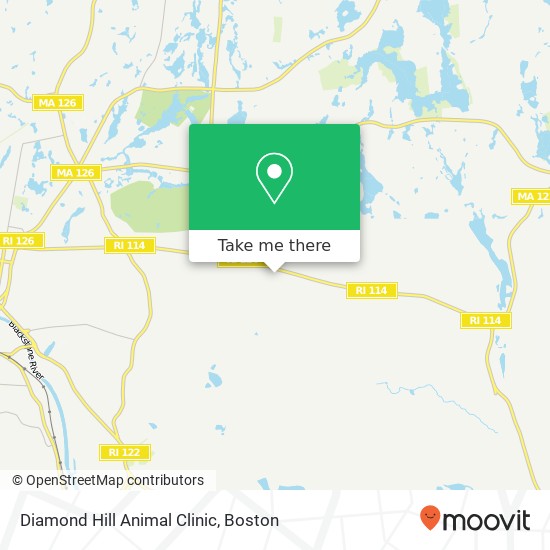 Mapa de Diamond Hill Animal Clinic