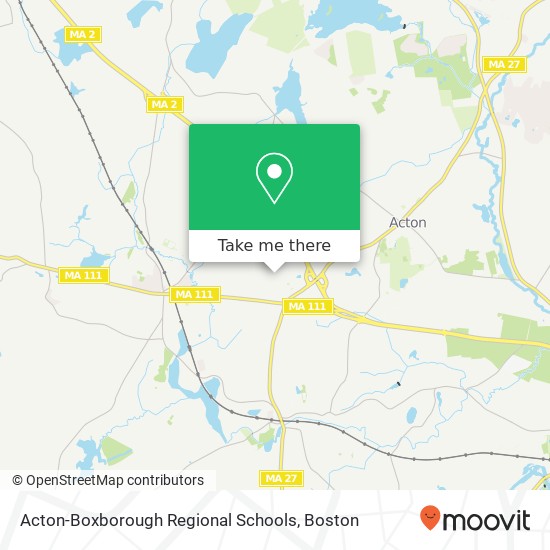 Acton-Boxborough Regional Schools map