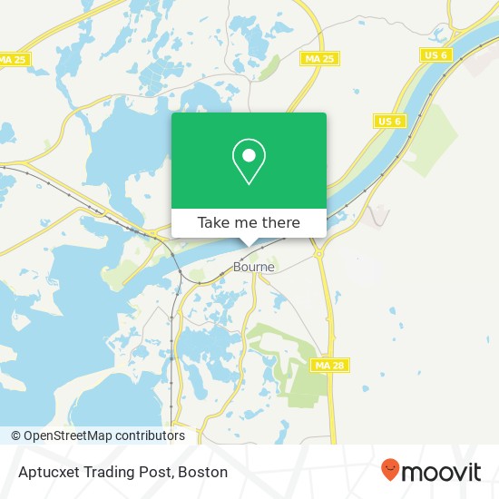 Mapa de Aptucxet Trading Post