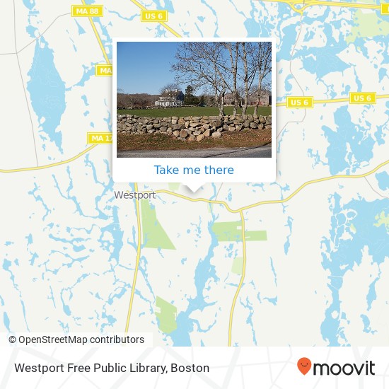 Westport Free Public Library map