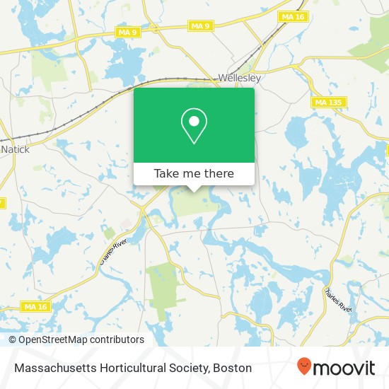 Mapa de Massachusetts Horticultural Society