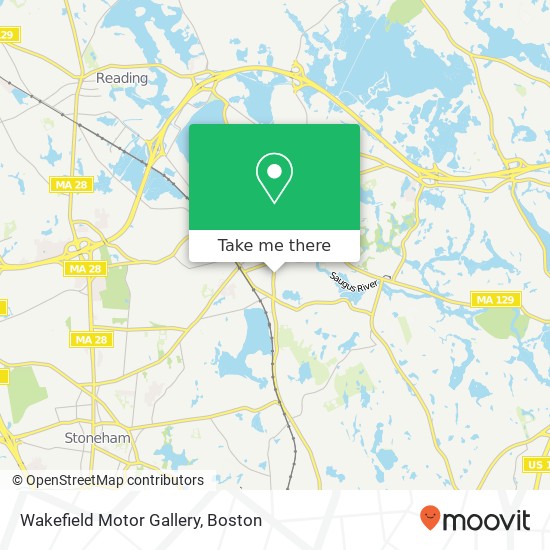 Mapa de Wakefield Motor Gallery