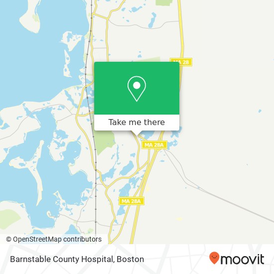 Barnstable County Hospital map